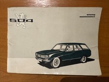 Peugeot 504 Owners Handbook