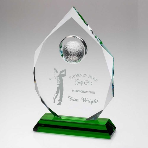 R4us golf trophy clear - golf, glass
