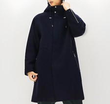 Lacoste Premium Wool/Leather Accent HDD Zip Parka BH8424-MXQ Marine Sz.52/M-L