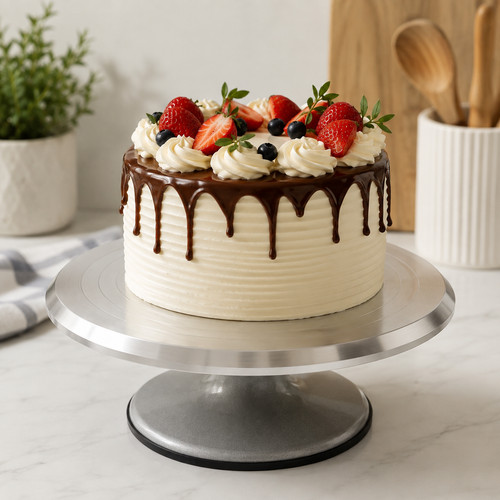 Cake turntable revolving - cake,