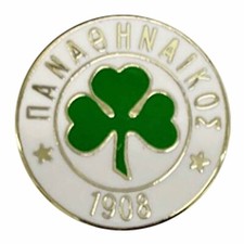 New Panathinaikos FC Football Crest Enamel Pin Badge, Panathinaikos Pin Badge