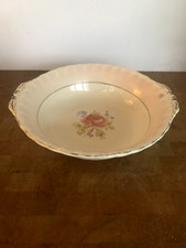 Grindley Cream Petal Serving Bowl 9"