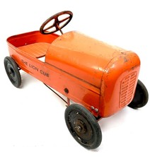 Vintage 1960s Orange Painted