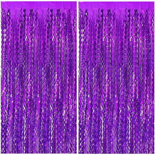 Pack purple backdrop tinsel - 2,