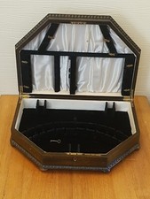 Vintage Art Deco Viners Sheffield Dark Oak Canteen Cutlery 6 sided Box EMPTY