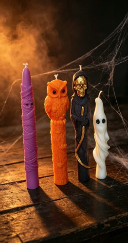 Halloween candles soy wax - halloween, 3d