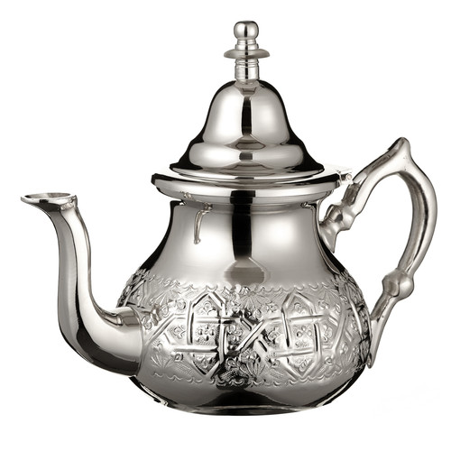 Moroccan teapot silver free - silver,