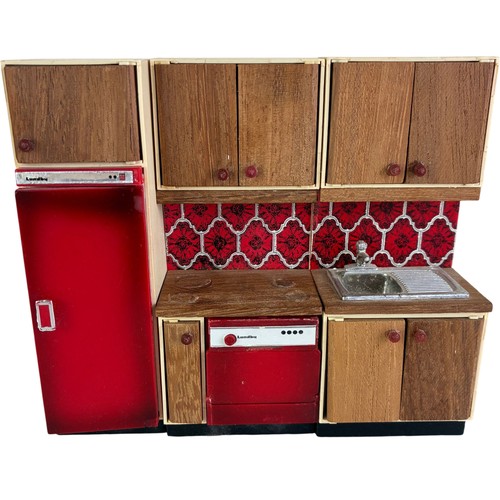 Lundby 1970s dollhouse kitchen - lundby,