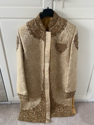 Wedding sherwani worn once - sherwani.,