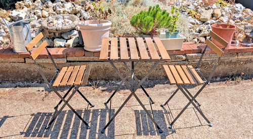 Foldable table and chairs - foldable,