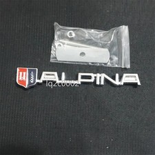 1x Silver Chrome ALPINA Metal
