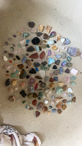 Mixed polished and rough - , job