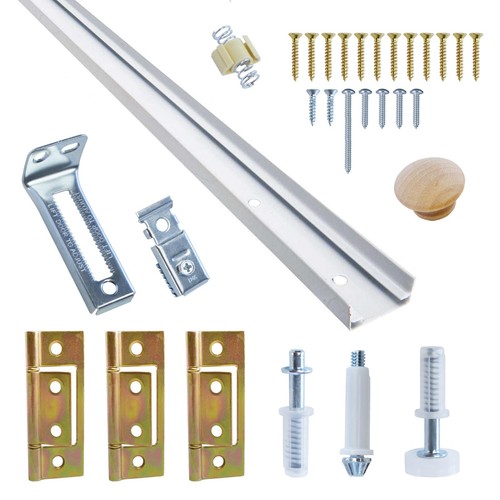 Bifold door hardware with - door,