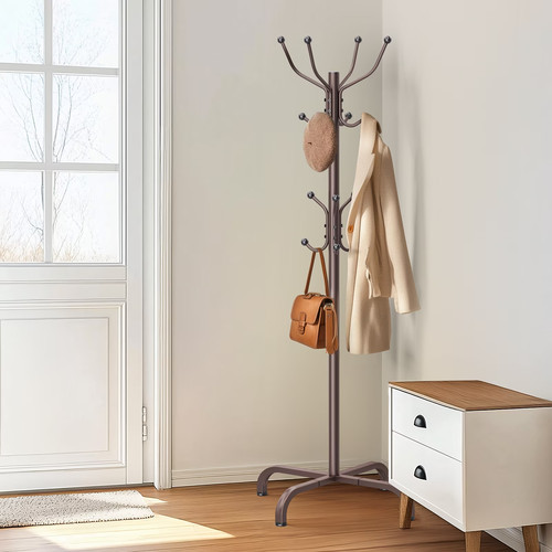 Hooks coat rack stand metal - 14,