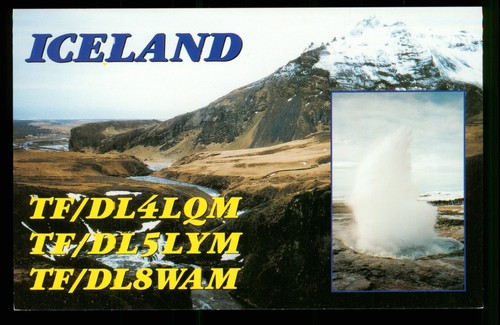 Qsl radio card iceland - qsl,