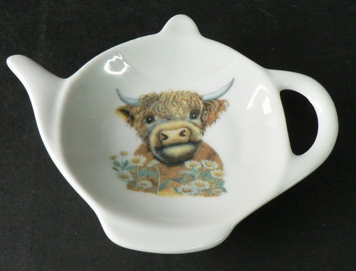 Highland cow flat porcelain - highland,