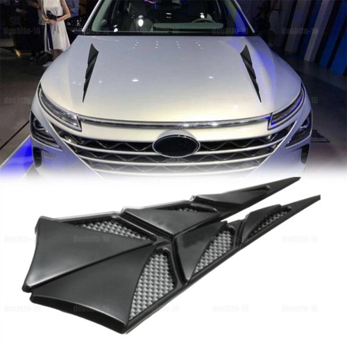 Universal black car hood - 2x,