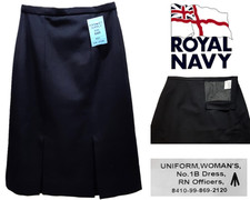 Skirt No1B RN British Royal Navy Officers Uniform Woman's Naval Service NEW