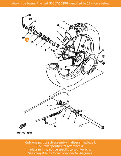 Yamaha collar 90387 202u8 - collar,, 90387-202u8