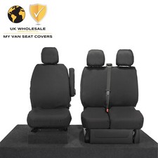 VAUXHALL VIVARO FRONT SEAT COVERS TAILORED BLACK 188 (2014-2019)