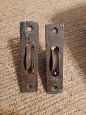 2 X Antique Sash Window Pulley
