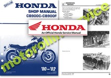 Honda CB900C CUSTOM CB900F Workshop Manual 1979 1980 1981 1982 1983 Shop Manual