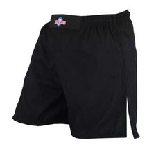Fisticuffs Black MMA Boxing Fight Grappling Kick Cage Fighting Short Shorts