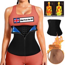 Women Sauna Sweat Waist Trainer Trimmer Body Shaper Workout Belt Sport Shapewear
