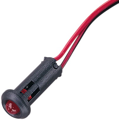Flashing red car - dummy, fake