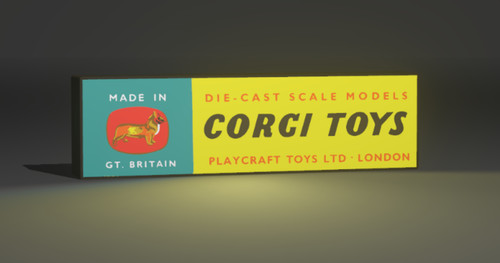 Corgi toys retro logo - usb, led