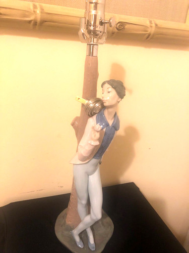 Lladro lamp male - lamp, ballet