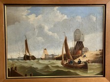 ANTIQUE OIL PAINTING Large