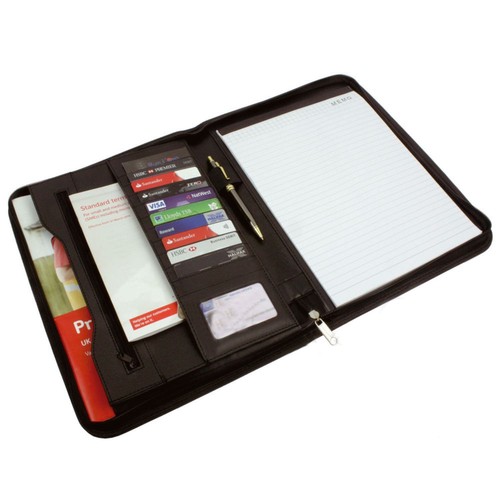 Leather folder organiser - leather,