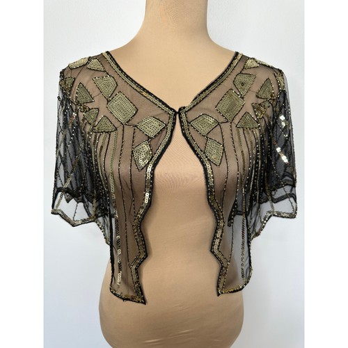 Vintage style capelet gold - vintage,