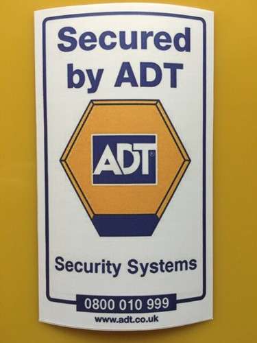Adt exterior sticker for - adt,