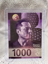 2025 Cardsmiths Currency Space Edition Elon Musk 1000 Double Sided Cold Foil