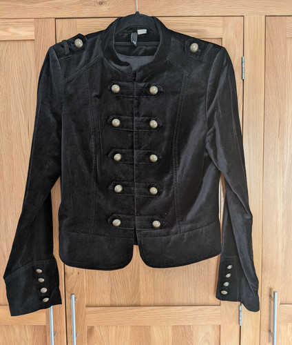 Black velvet long - h&m,
