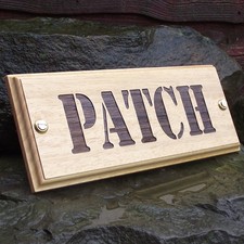 Stable Door Name Plate Horse Stable Door Plaque (Stencil Font) Custom Made