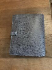 filofax pocket finsbury real leather grey speckled organiser new no box dividers
