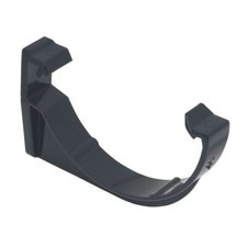 FLOPLAST 112mm Half Round Fascia Gutter Bracket - Black - 5 PACK