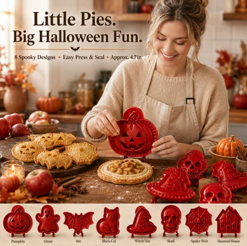 3pcs halloween hand pie mould - 3pcs,