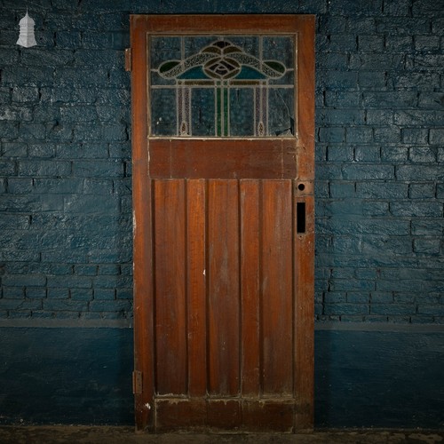 Half glazed door - glazed, door,