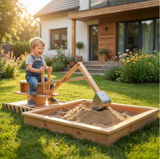 Wooden Sand Pit Outdoor Kids