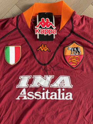 Roma home shirt signed by - roma,