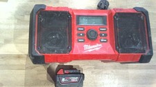 Milwaukee M18JSR-0 M18 Jobsite AM/FM Radio WITH 5.0AH BATTERY- Red
