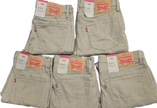 Levis 511 Mens Slim Fit Stretch Beige Denim Jeans All Sizes