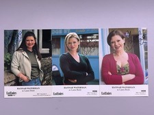 EastEnders Laura Beale Hannah Waterman Signed Cast Cards x3 Undedicated