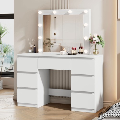 Woltu dressing table with - dressing, led