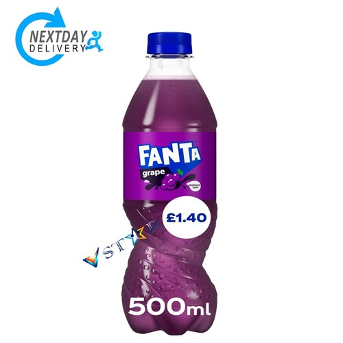 Fanta grape 500ml fizzy - 500ml, soft