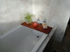 Rustic Handmade Wooden Bath Rack  Eco friendly made from reclaimed wood 